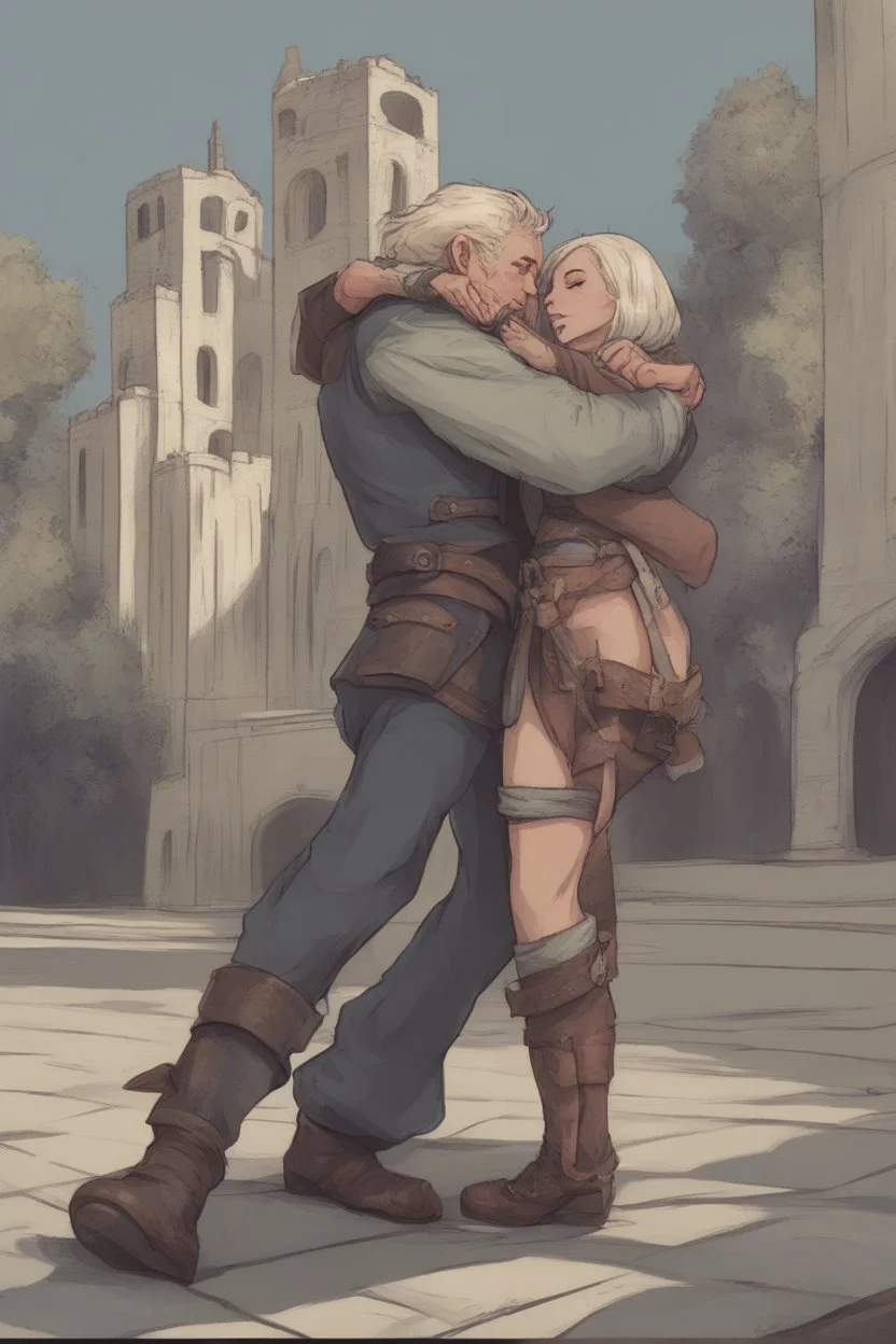 Dnd style, hug from behind