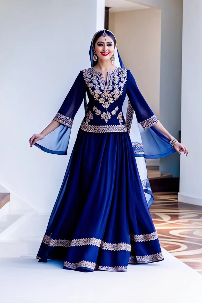 create a video of beautiful azerbaijani lady wearing traditional clothing dancing with sari gelin famous song and music of azerbaijan in a pretty villa garden