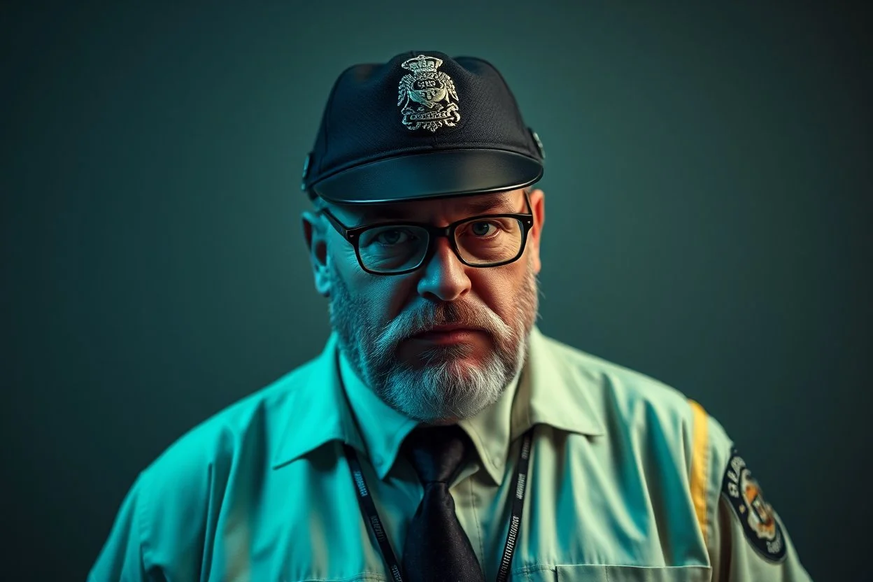 Cree l image d un agent de sécurité malsain et alcoolique