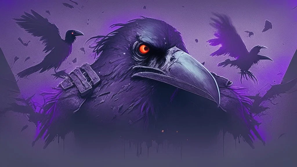 Twitch horror banner gaming crow