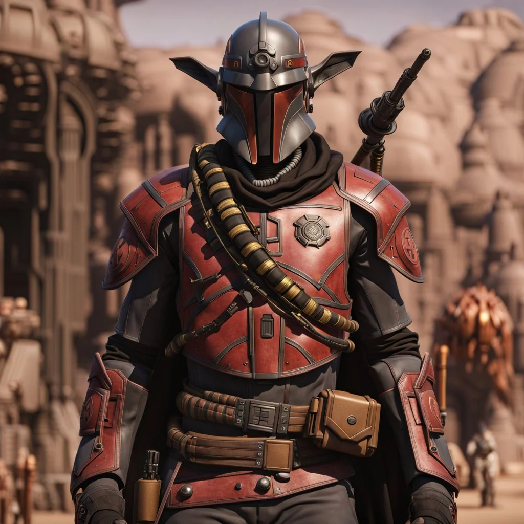 star wars bald male corellian pilot wearing pearlescent black and gunmetal grey First Order special forces heavy assault stealth commando armor and helmet with gold trim inside the jedi temple, hyperdetailed, dynamic lighting, hyperdetailed background, 8k resolution, volumetric lighting, light skin, fully symmetric details