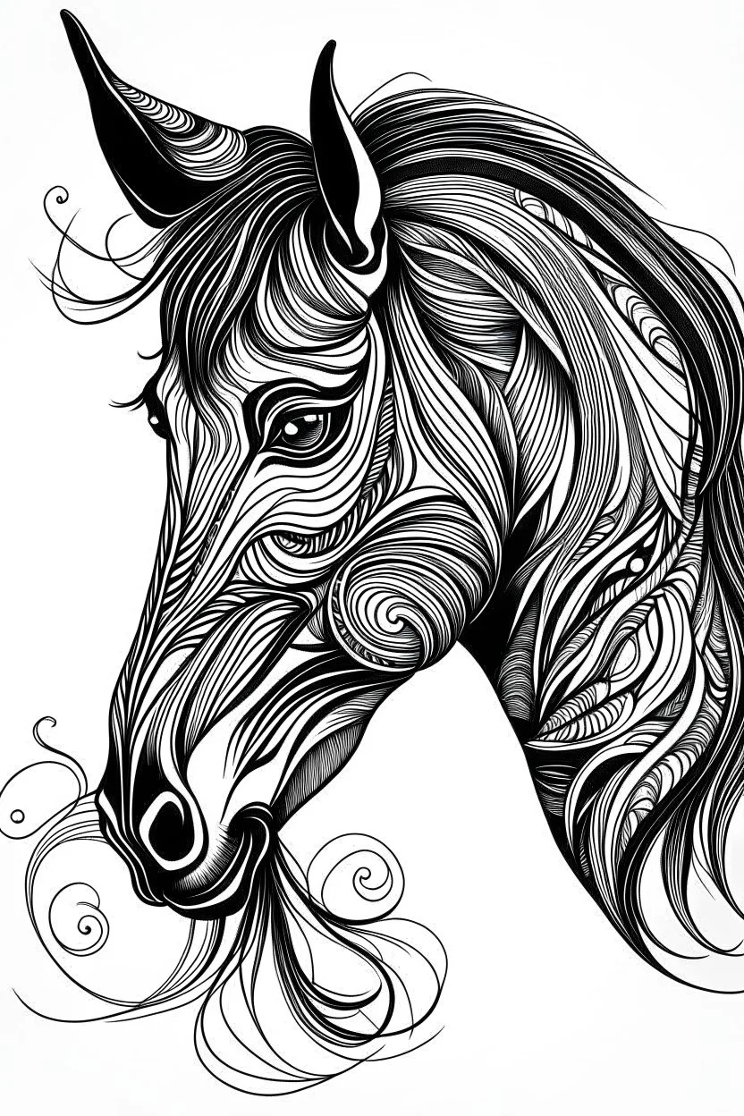 Horse tattoo by Nastasya Ustinova | Photo 26476