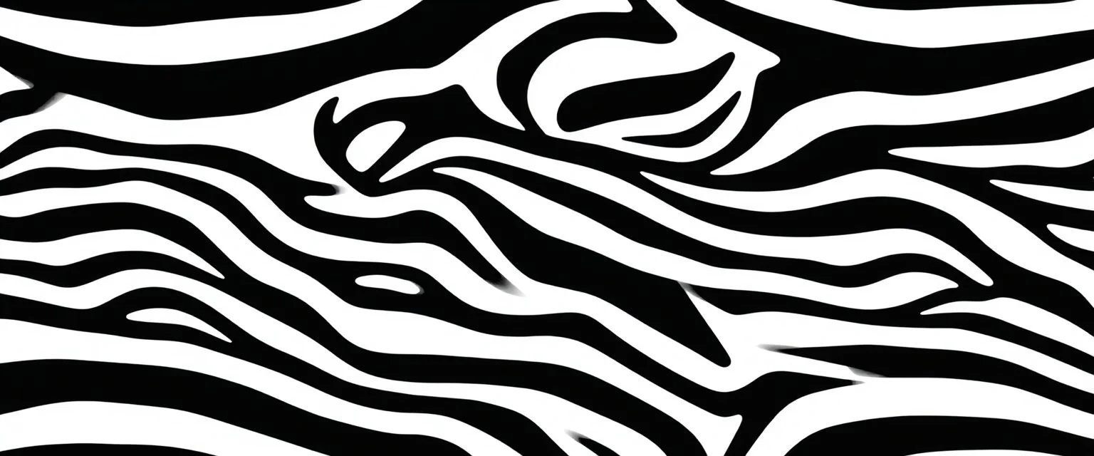 seamless repeatable zebra pattern with thick mono-width lines and spacing, black and white, vector