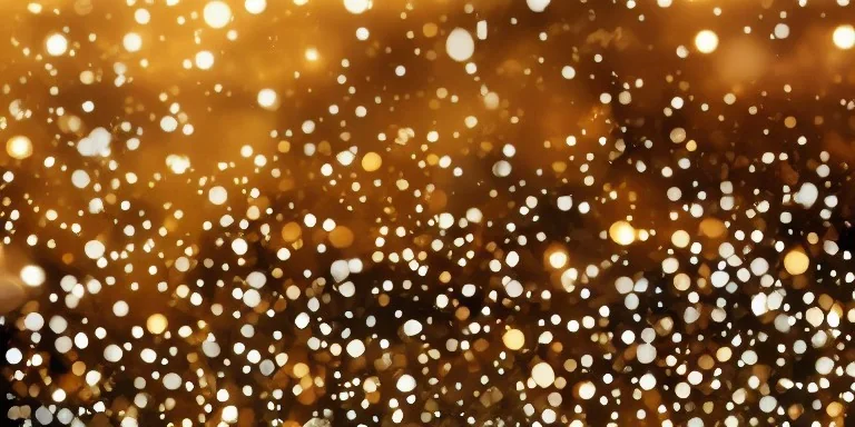 Festive abstract bokeh background - golden bokeh lights, beige - New Year, Anniversary, Wedding, banner