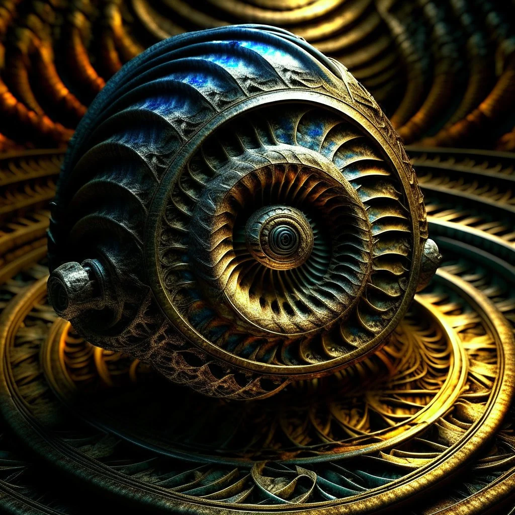 Fractal art. Spiral.