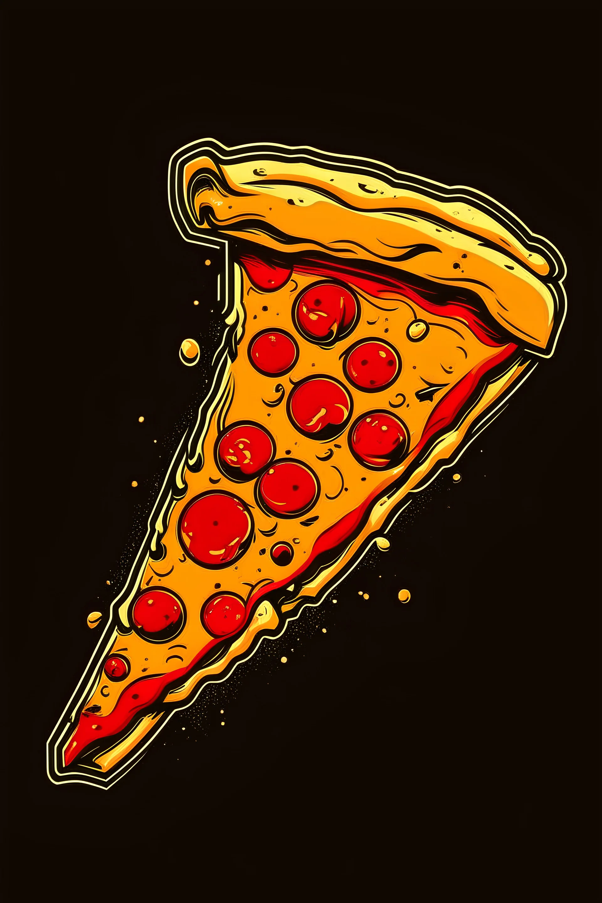 slice of pizza logo