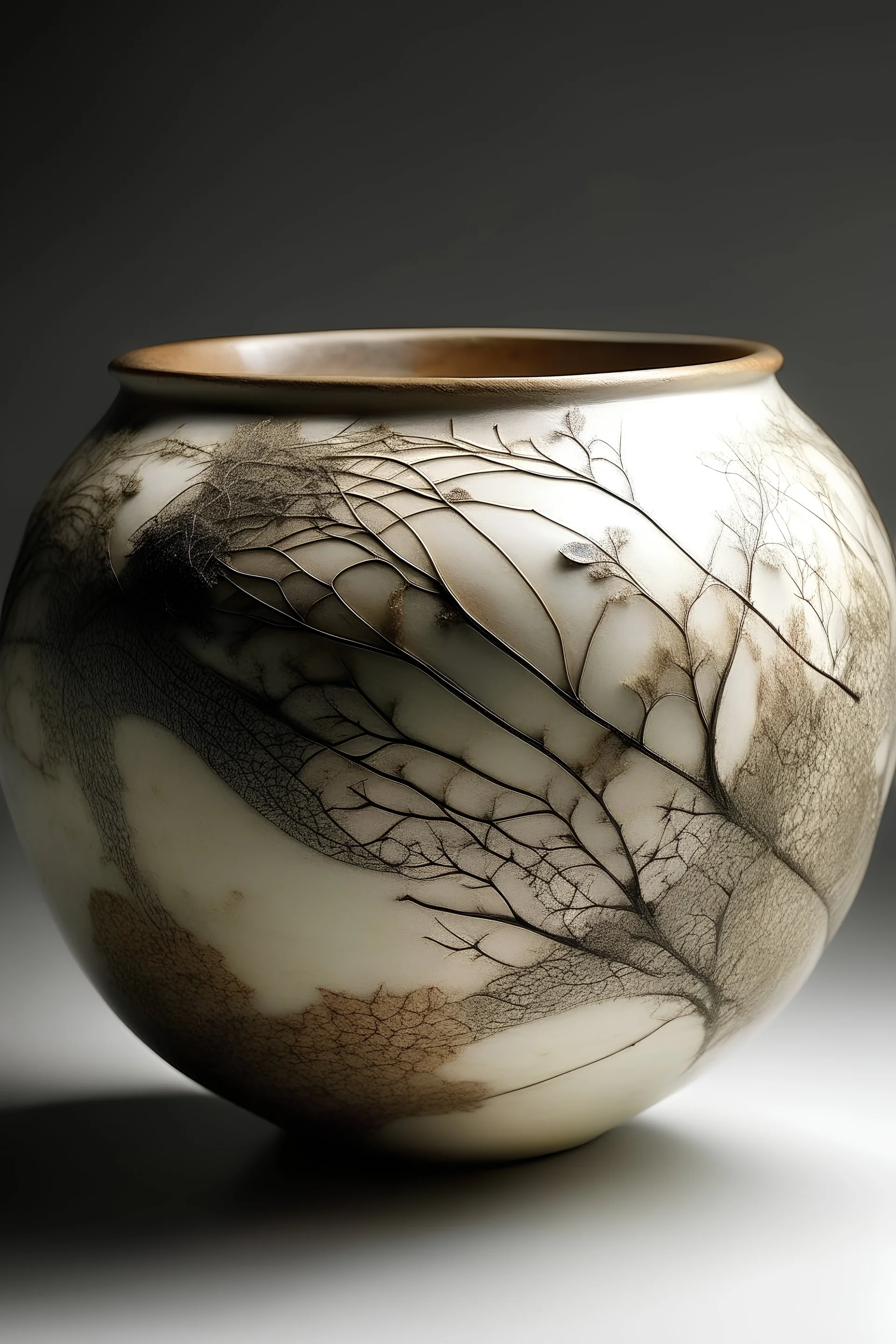 ceramic vessel that highlights the natural beauty and organic quality combined with Graham Hay's unique technique
