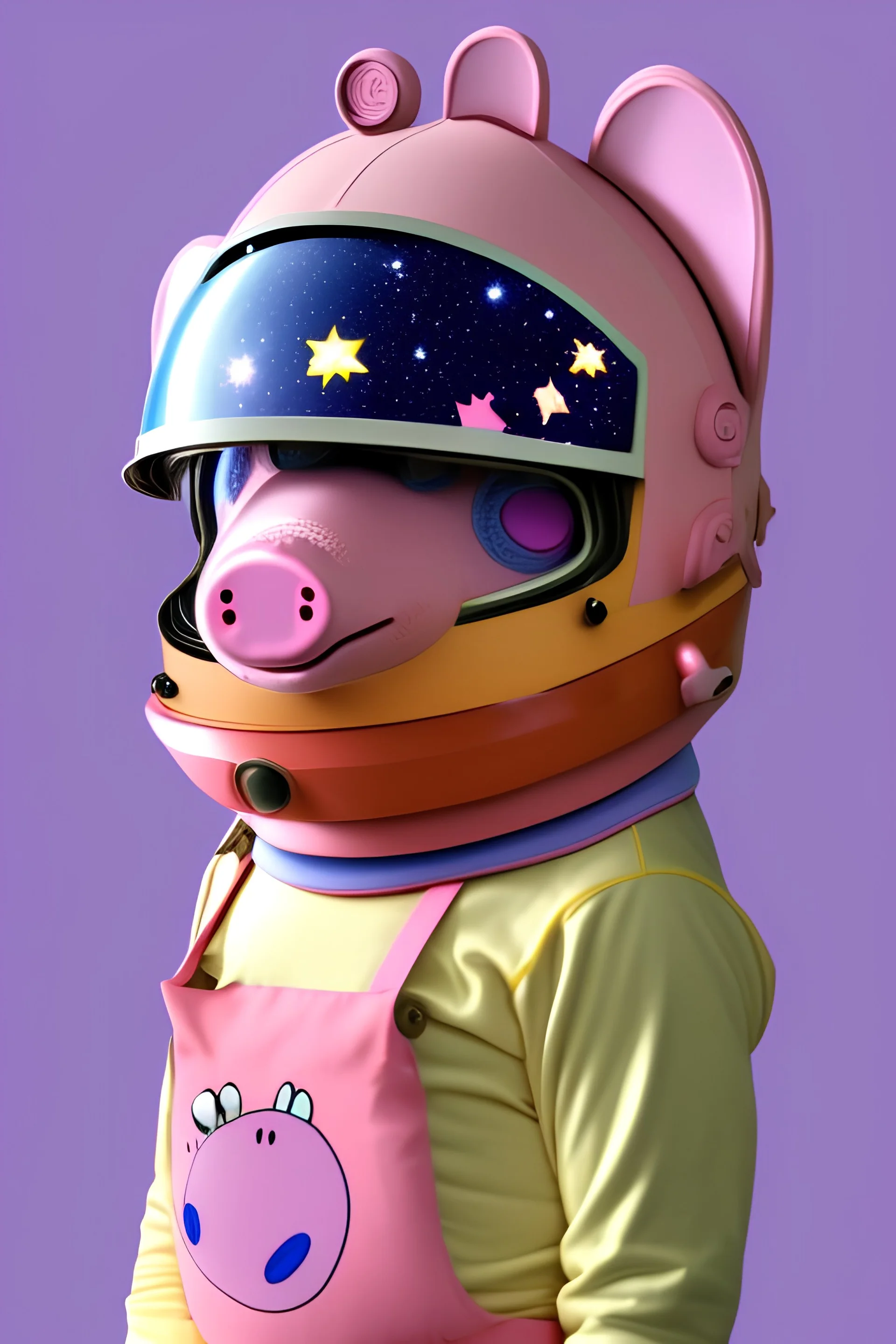 anime galactic peppa pig in space runner...