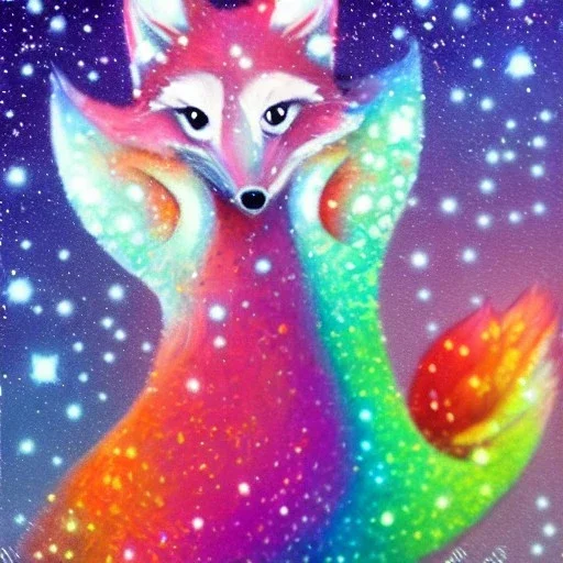 A magical sparkle fox