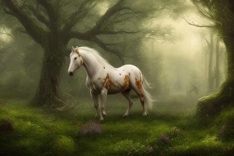 white horse FOREST