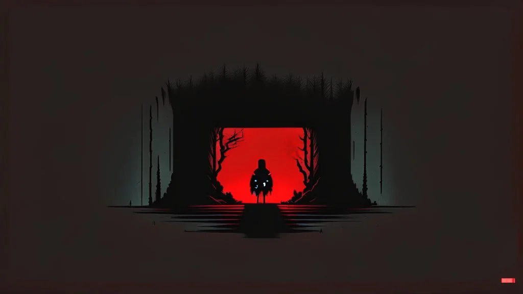 minimalist horror gaming theme