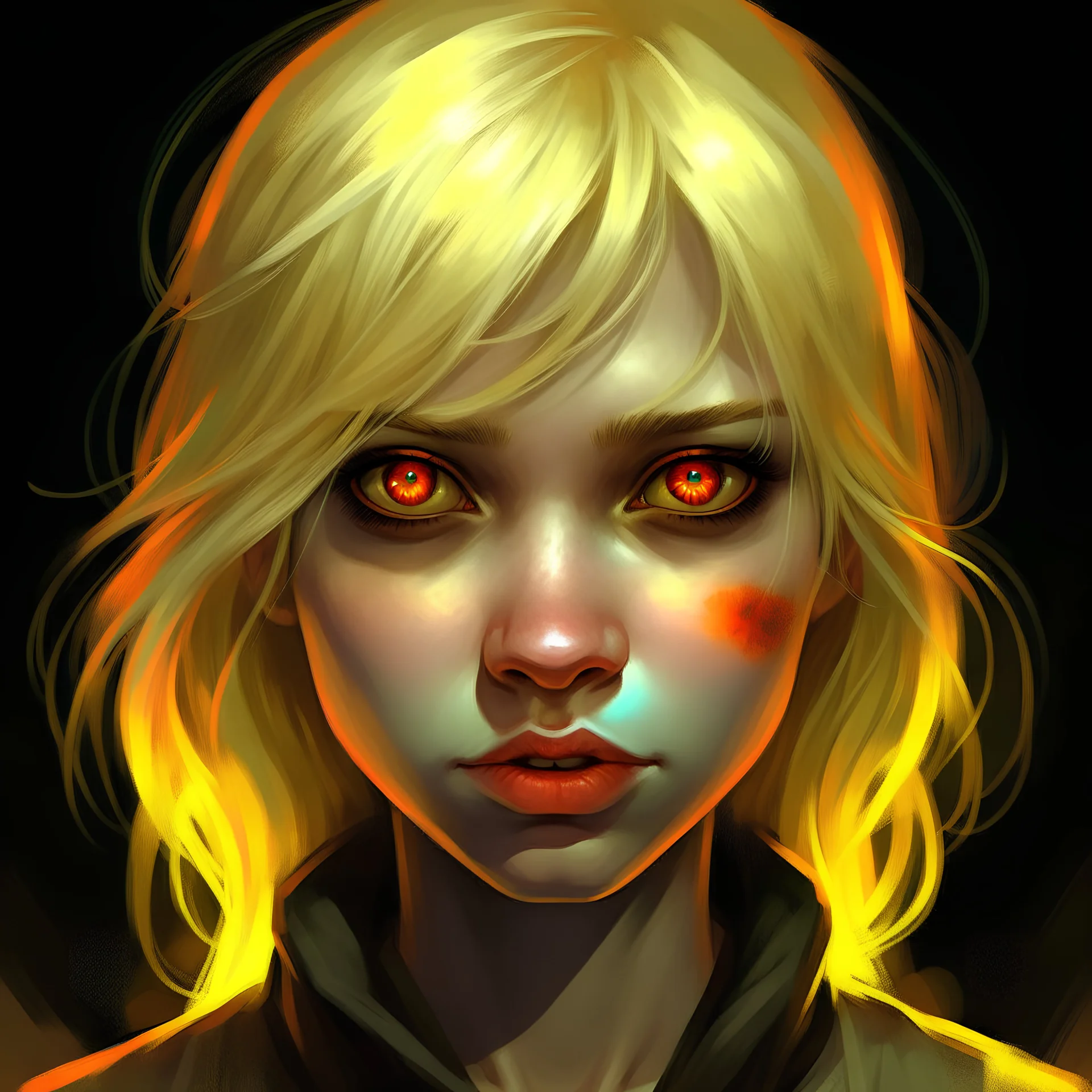 Red-eyed blonde