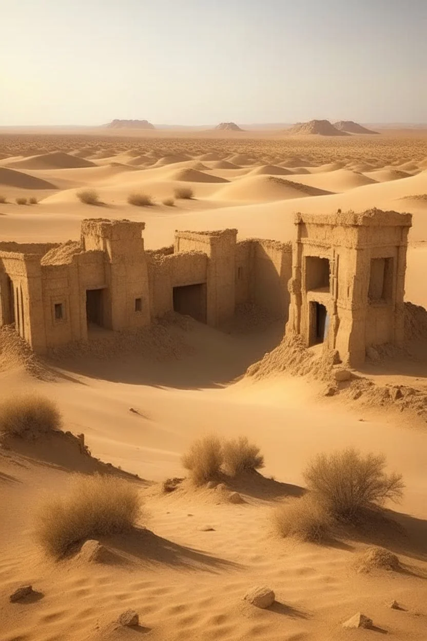 Ancient desert ,ruins