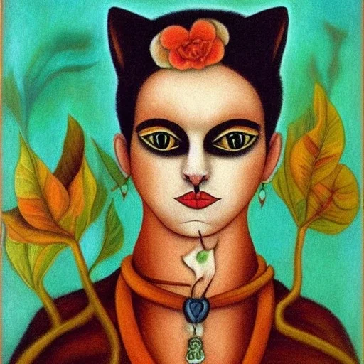 Portrait of a cat by kahlo