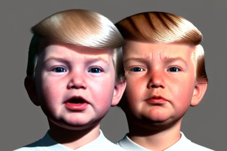 trump as a toddler