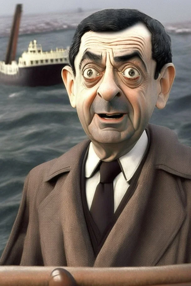 mr bean as charcter in titanic