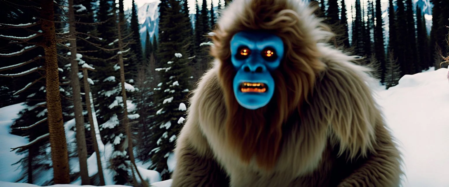 The Yeti by Stanley Kubrick (1989), depth of field, classic film, bokeh, Kananaskis Country, psychedelic, sacred geometry, iconic image