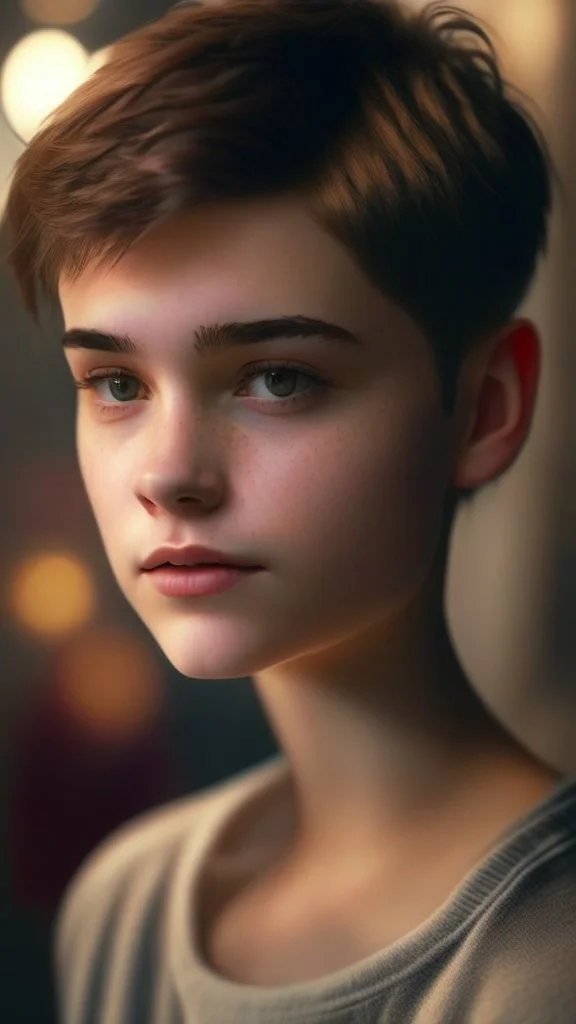 teen very short hair pretty realistic