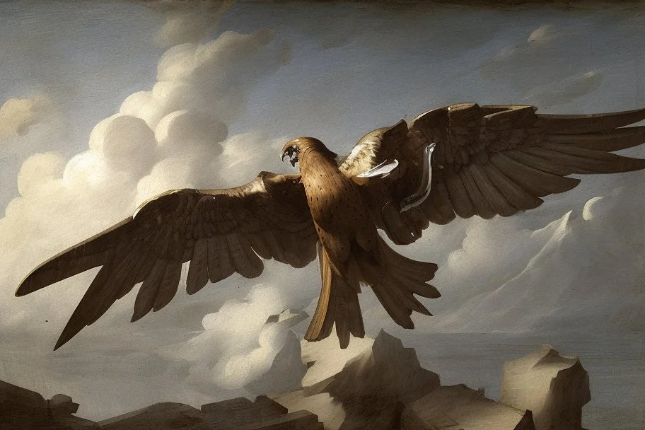 falling falcon by Andrea del Sarto