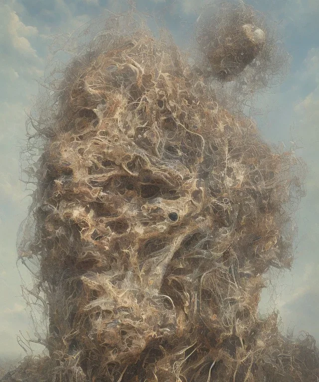 neural network. oil on canvas, beksinski