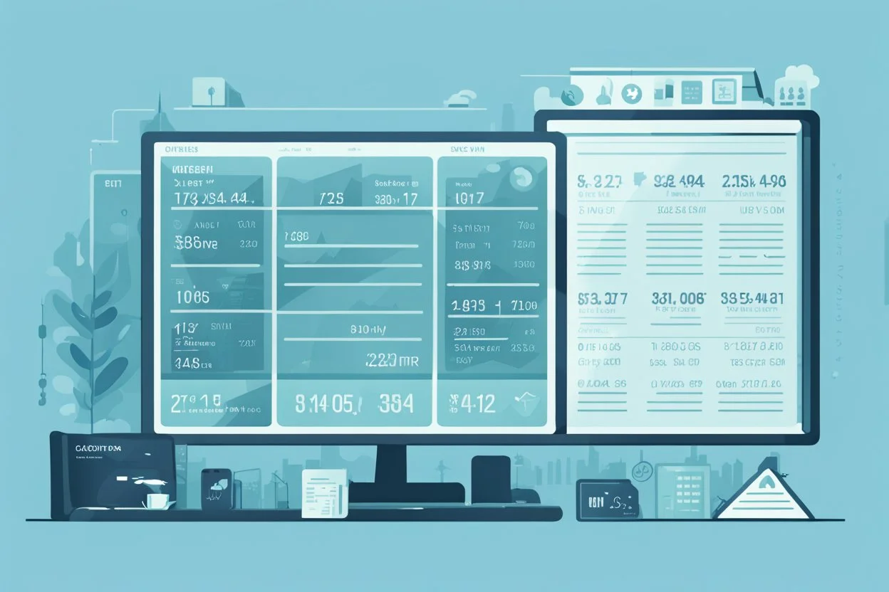 Market Hours and Trading Sessions, flat light blue style