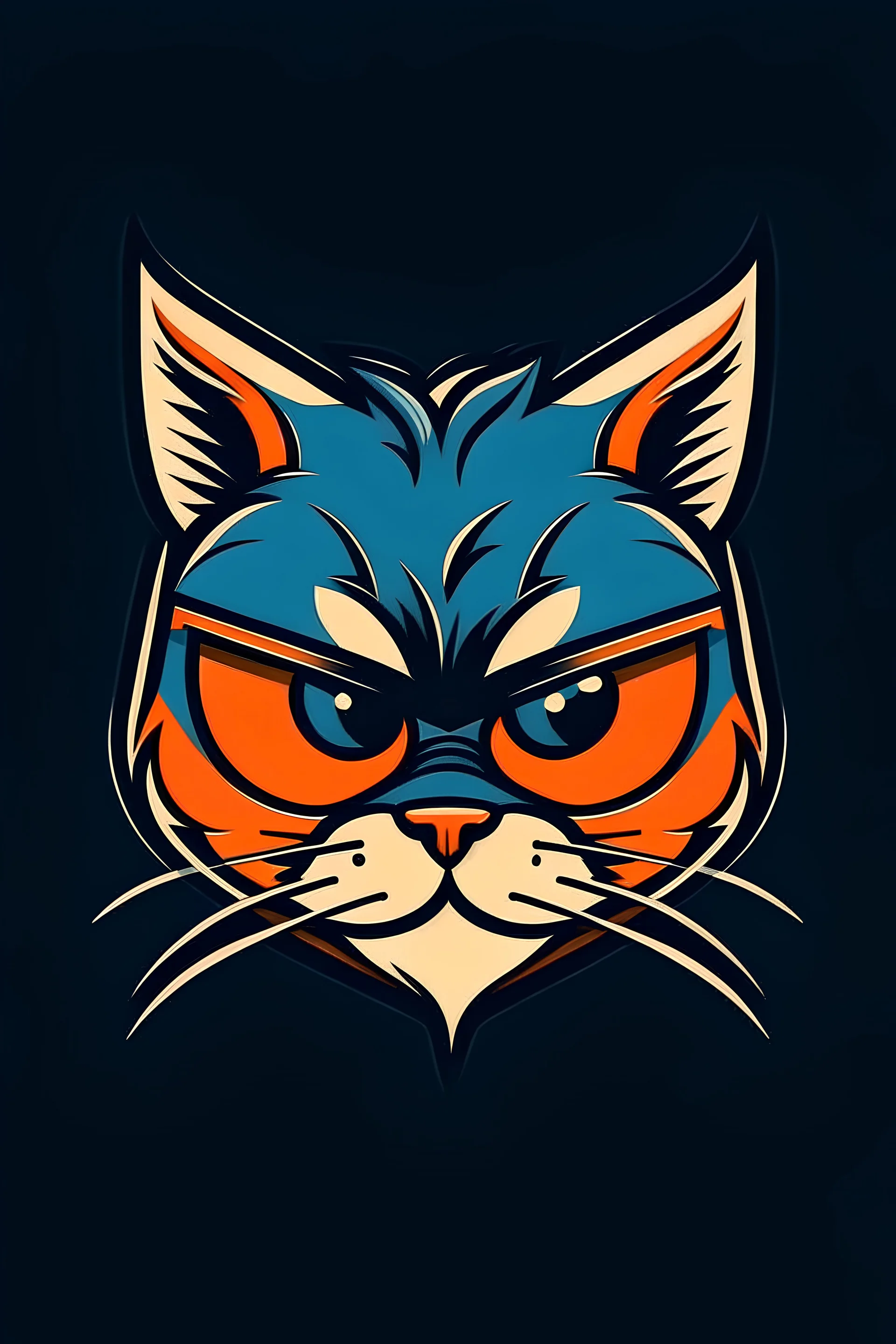 make a logo with a cool Cat on it