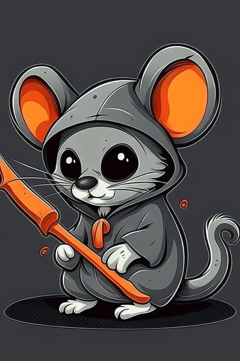 cute mouse grim reaper