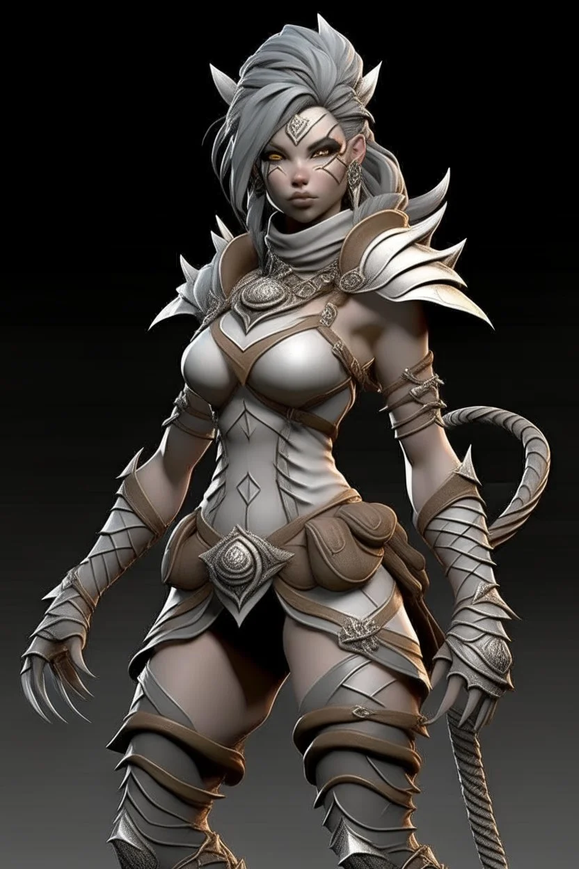 female gray skin Shadar-Kai