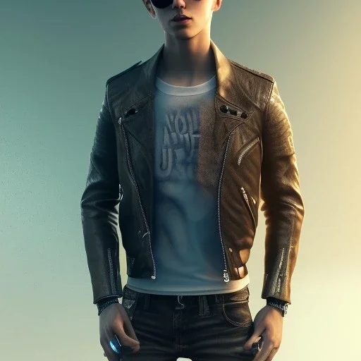 cute male mouse with the body of a human, wearing a leather jacket and sunglasses, dramatic, dramatic lighting, volumetric lighting, hyperrealism, 8k, high quality, photorealistic, lot of details