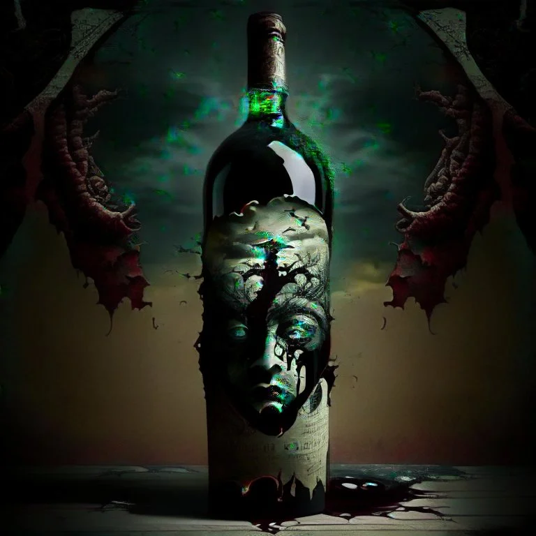 A bottle of wine in which all the evil of the world is hidden.