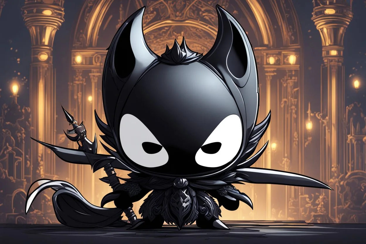 Chibi Hollow knight venom in 8k solo leveling shadow artstyle, in the style of fairy academia, hollow knight them, mask, close picture, neon lights, intricate details, highly detailed, high details, detailed portrait, masterpiece,ultra detailed, ultra quality