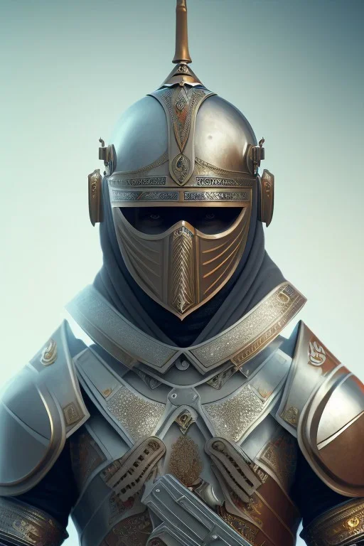 portrait, arab, masked, full body, armor, 8k resolution