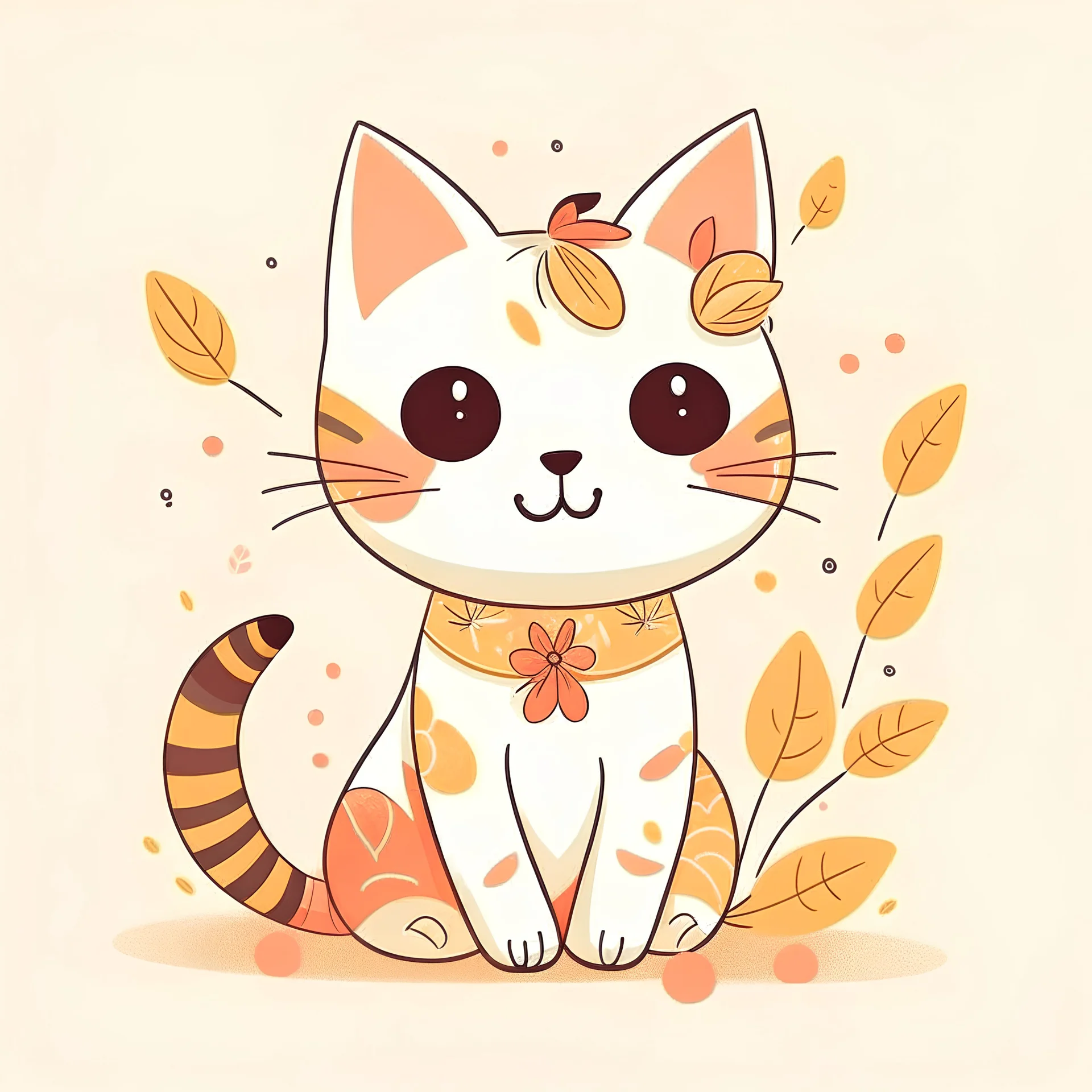 Cute Cat ,illustration,svg