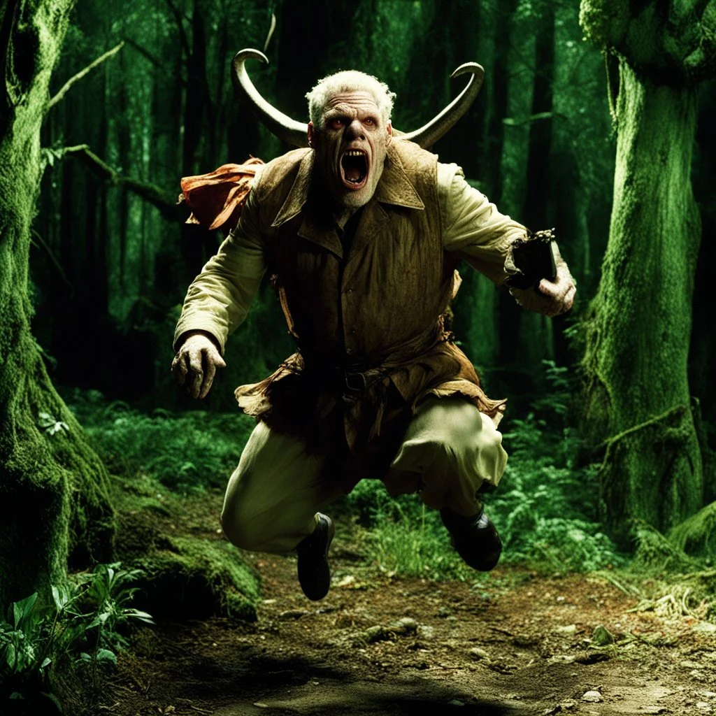 Ron Perlman as a jumping cruel monstrosity in her iconic scene of Pan's Labyrinth (2006)