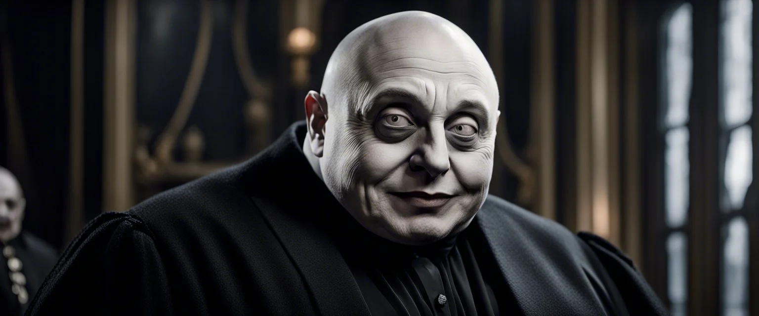 elon musk as uncle fester in the adams family