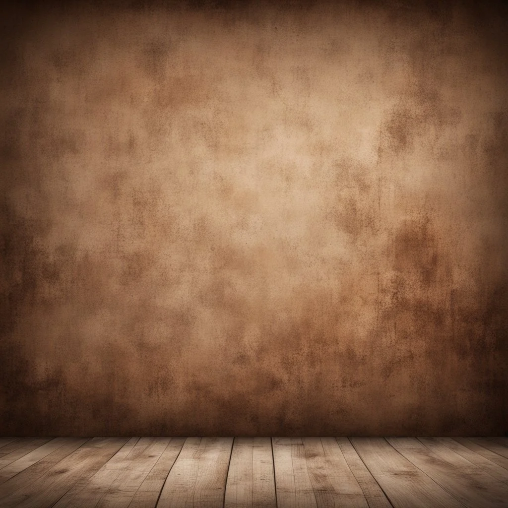 Hyper Realistic Brown Vignette Grunge Wall without floor