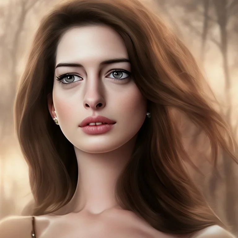 Anne Hathaway photo face , wearing viking, 8k quality