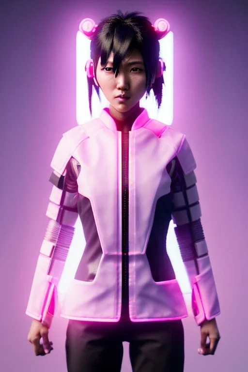 portrait, Asian cyborg woman, samurai warrior :: symmetry photography, cyberpunk style, cyborg eyes, pink hair :: wires connect, perfect eyes, samurai helmet, tiger mask, black samurai army, katana, ghost in the shell, pink, white, black, glow eyes, cinematic, Ultra realistic, dark scene, soft color, highly detailed, unreal engine 5, RTX, ultra detail, 3d, finely drawn, high definition.