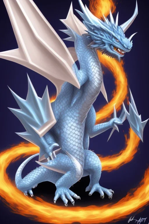 A Blue eyes withe dragon of yu gi oh,