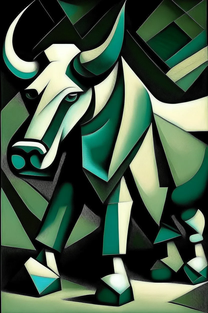 picasso schilderrij een stier abstract