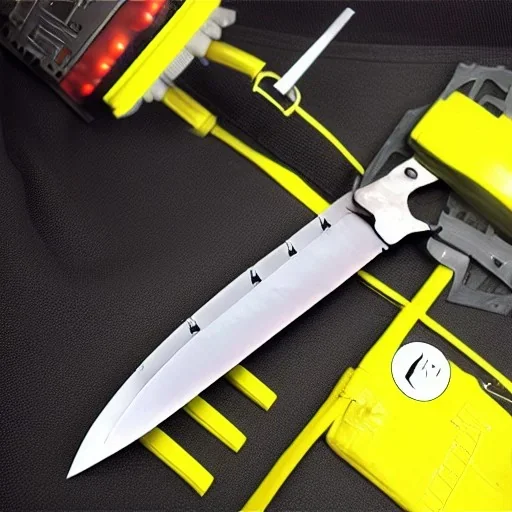 futuristic robot knife