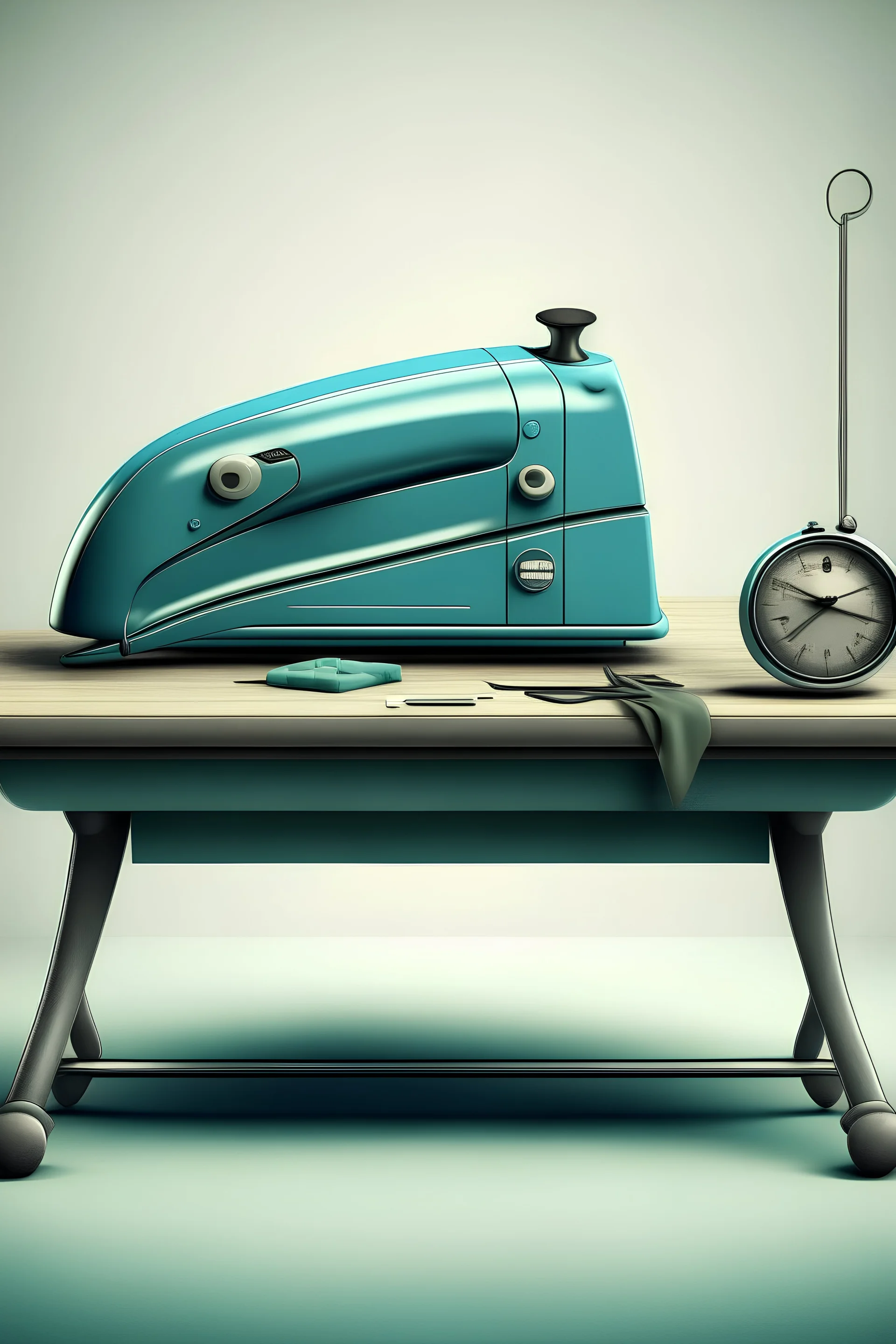 Animated advertisement for ironing clothes with an iron