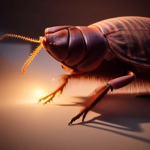 large humanoid cockroach waking up in bed, 8k resolution, high-quality, fine-detail, intricate, digital art, volumetric lighting, illustration, 3D octane render, brian froud, howard lyon, selina french, anna dittmann, annie stokes, lisa parker, greg rutowski