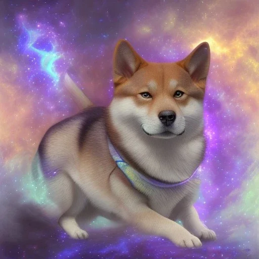 pleiadian shiba inu ultraviolet blue purple