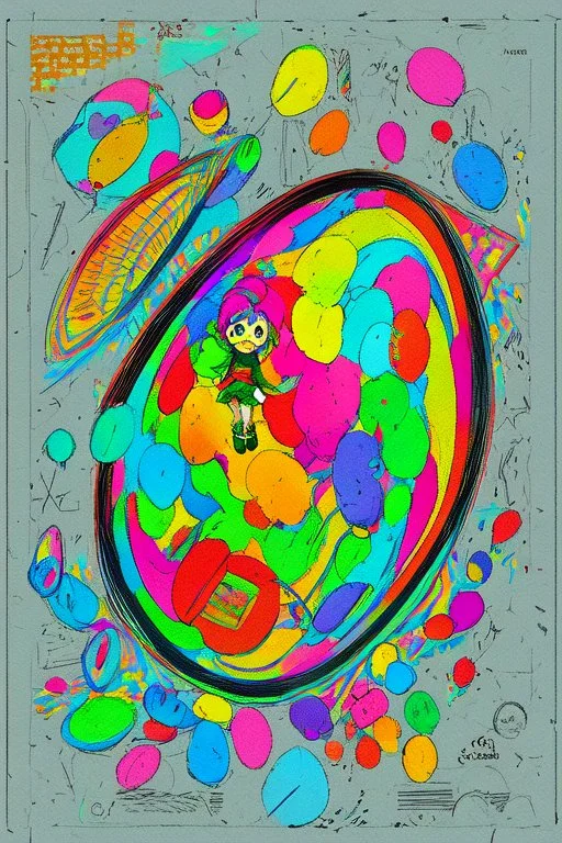 A round-faced little girl happily holding a bunch of colorful balloons ,very happy , Colloring page for todlliers ; basic hawali style cartoon , black and white , ink outlines , , smooth , anime style , minimalist , cute eyes , full body , white shose , sketchbook , realistic sketch , free lines , on paper , character sheet , clean line art high detailed