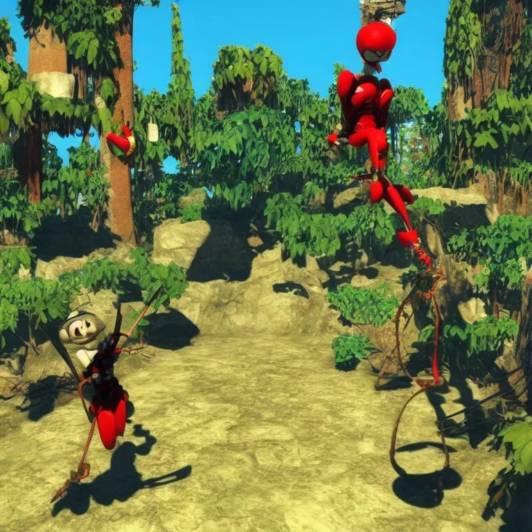 cryptunderworld videogame, cicada marionette, 3d game, first person