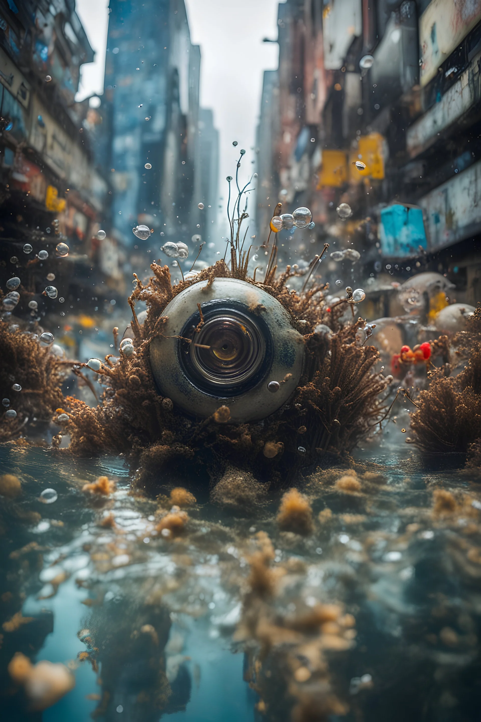 Junkpunk, , city underwater, macro photography,