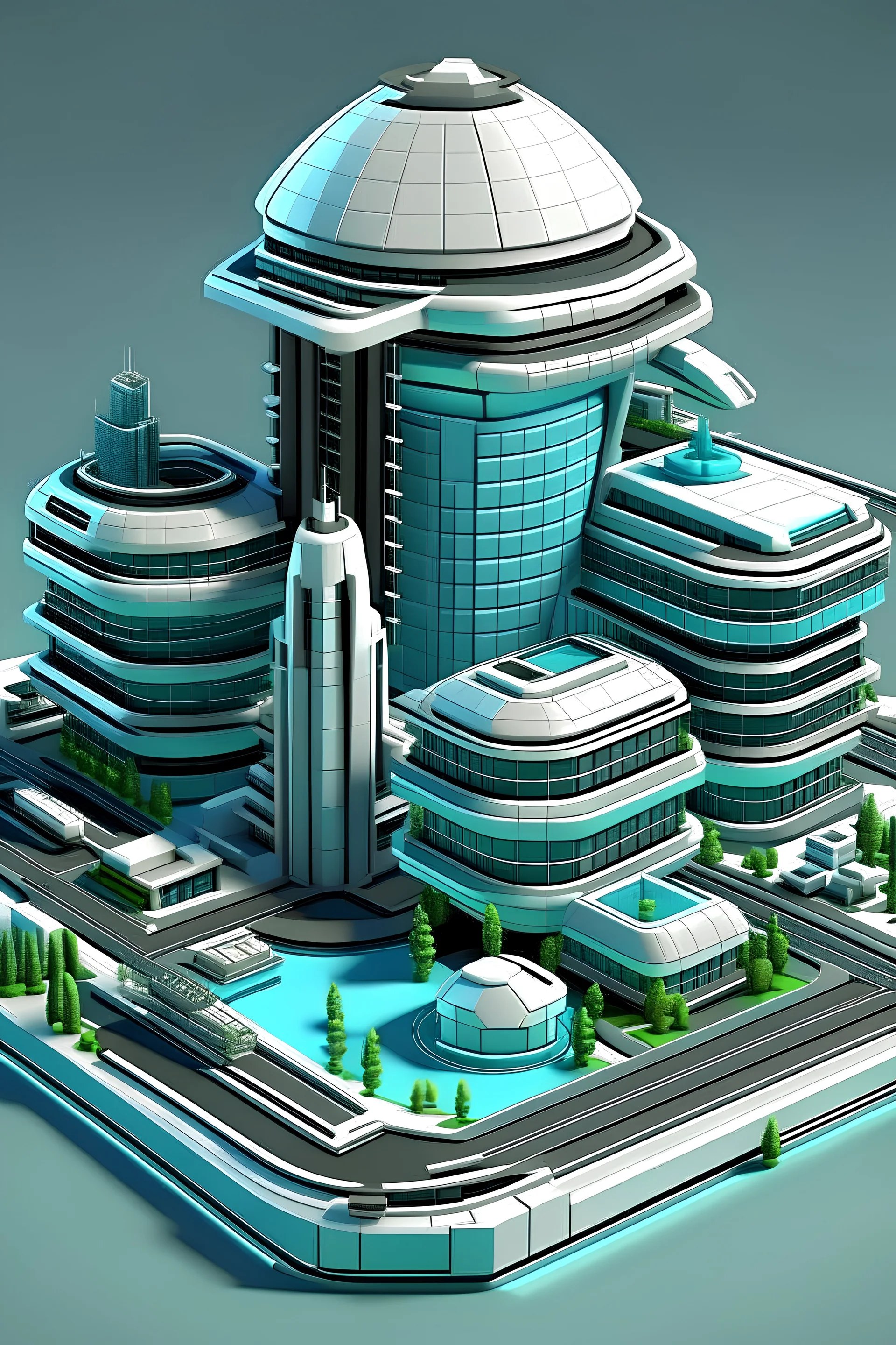 neo modern charter town in architect style
