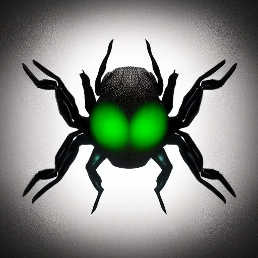 This spider is the size of a small horse, with eight long, slender legs tipped with sharp, venomous claws. Its body is covered in shimmering black fur, and its eyes glow a bright, otherworldly green. It has a pair of venomous fangs that can be extended from its mouth, and it can spin webs of magical energy to ensnare its prey. This spider is intelligent and cunning, and it is feared by all who encounter it in the realm of fantasy.