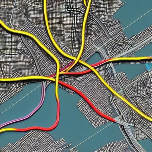 colored pins on a map, roads and highways, desaturated map, highly detailed, intricate design, smooth, realistic render, Artstation, smooth, sharp focus, illustration, artgerm